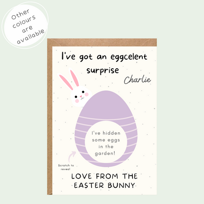 Personalised Scratch To Reveal Surprise Easter Gift Voucher