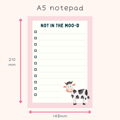 Not in the Moo-d Notepad