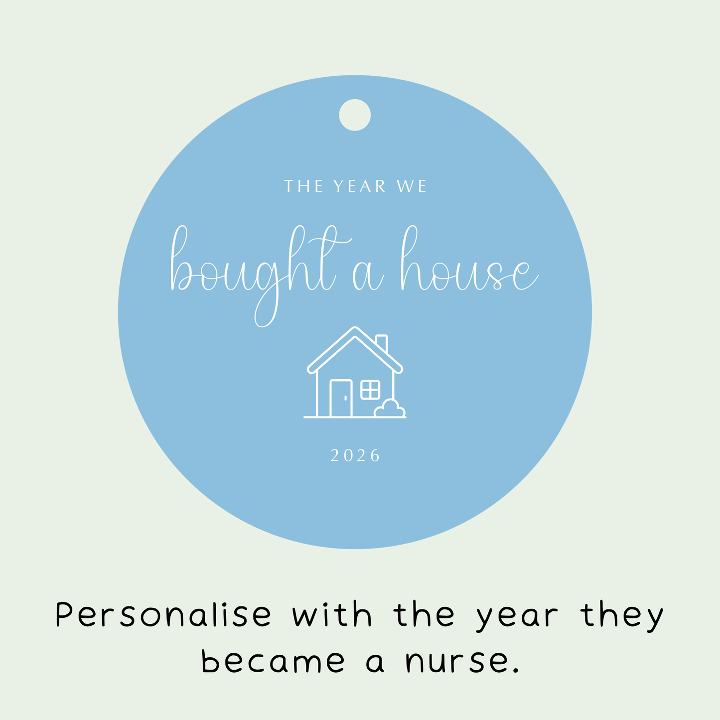 Personalised The Year We Bought a House Christmas Decoration