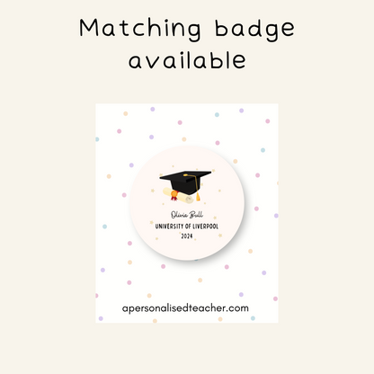 Personalised Graduation Coaster