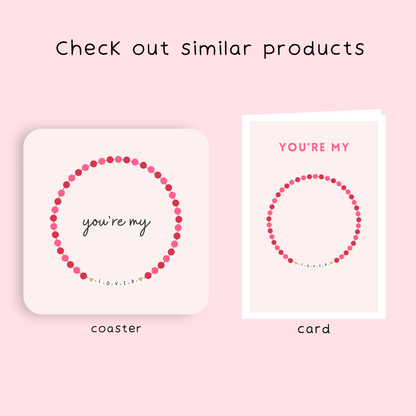 Taylor Swift Inspired You're my Lover Keyring