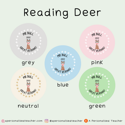 Personalised Reading Stickers