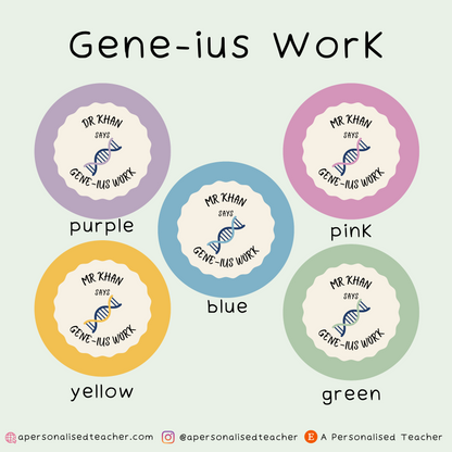 Personalised Science Teacher Stickers