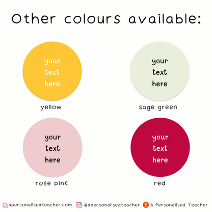 Personalised Custom Wording Stickers