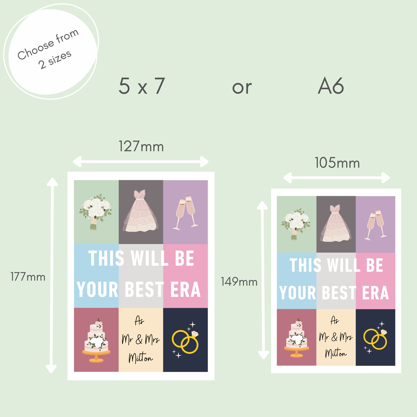 This Will Be Your Best Era Personalised Wedding Card