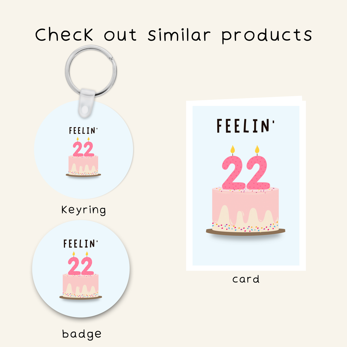 Taylor Swift Inspired Feelin' 22 Coaster