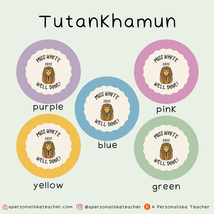 Personalised History Teacher Stickers