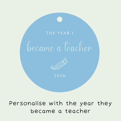 Personalised The Year I Became a Teacher Christmas Decoration
