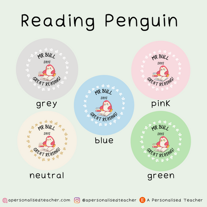 Personalised Reading Stickers