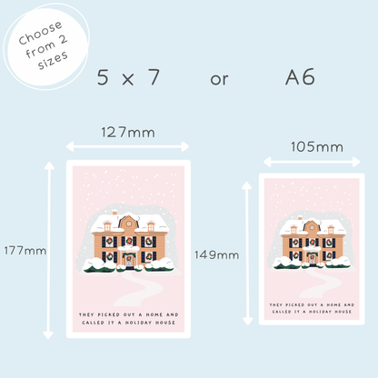 Taylor Swift Inspired Holiday House Christmas Card