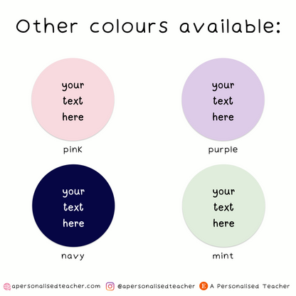 Personalised Custom Wording Stickers