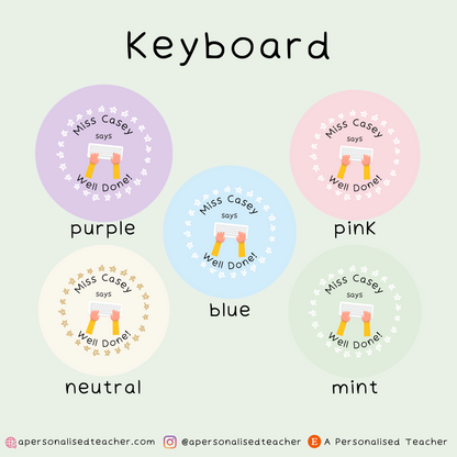 Personalised Computing Teacher Stickers