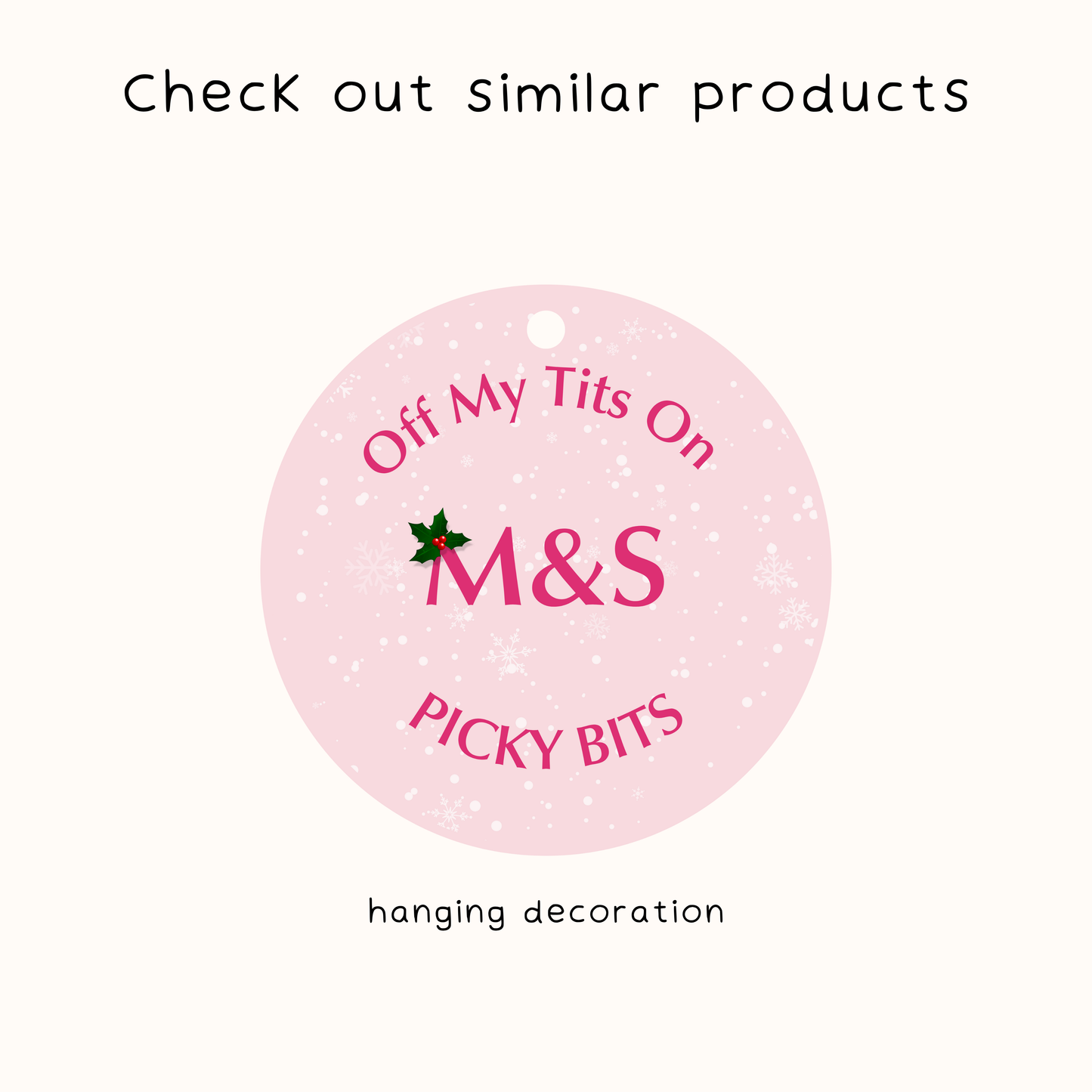 Off My Tits on M&S Picky Bits Coaster