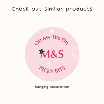 Off My Tits on M&S Picky Bits Coaster