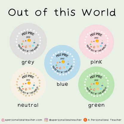 Personalised Physics Teacher Stickers