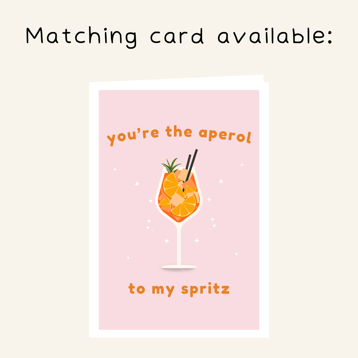 Personalised Aperol Spritz Goes Here Coaster