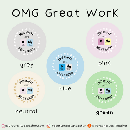 Personalised Science Teacher Stickers