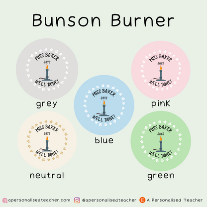 Personalised Chemistry Teacher Stickers