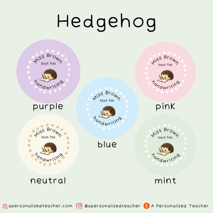 Personalised Fab Handwriting Teacher Stickers