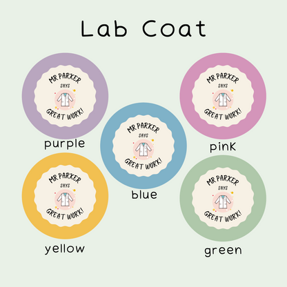 Personalised Chemistry Teacher Stickers