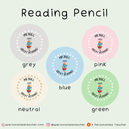 Personalised Reading Stickers