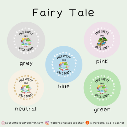 Personalised English Teacher Stickers