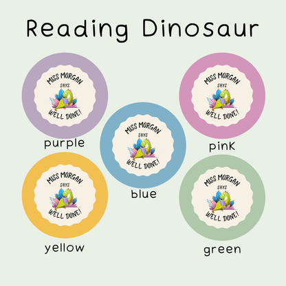 Personalised Reading Teacher Stickers