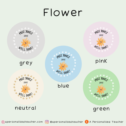 Personalised Art Teacher Reward Matte Stickers