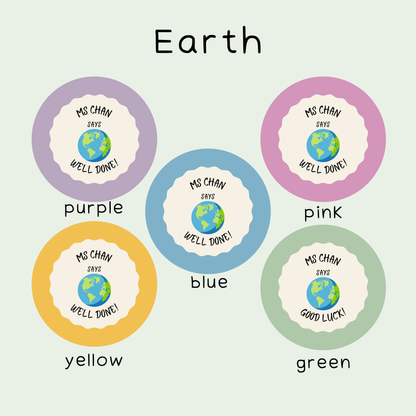 Personalised Geography Teacher Stickers
