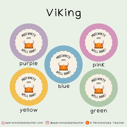 Personalised History Teacher Stickers