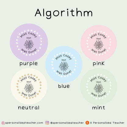 Personalised Computing Teacher Stickers
