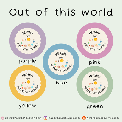Personalised Science Teacher Stickers