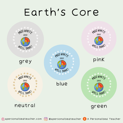 Personalised Geography Teacher Stickers
