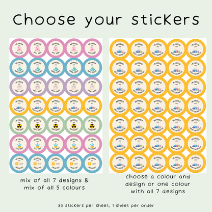 Personalised Chemistry Teacher Stickers