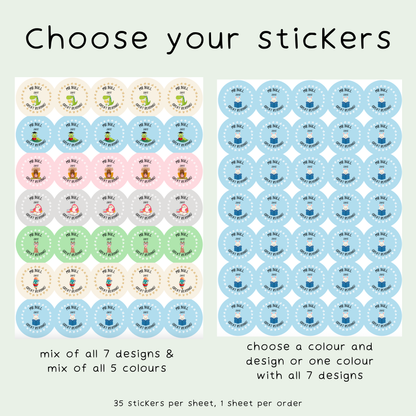 Personalised Reading Stickers