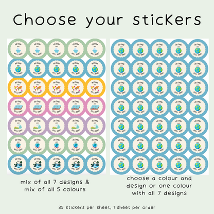 Personalised Geography Teacher Stickers