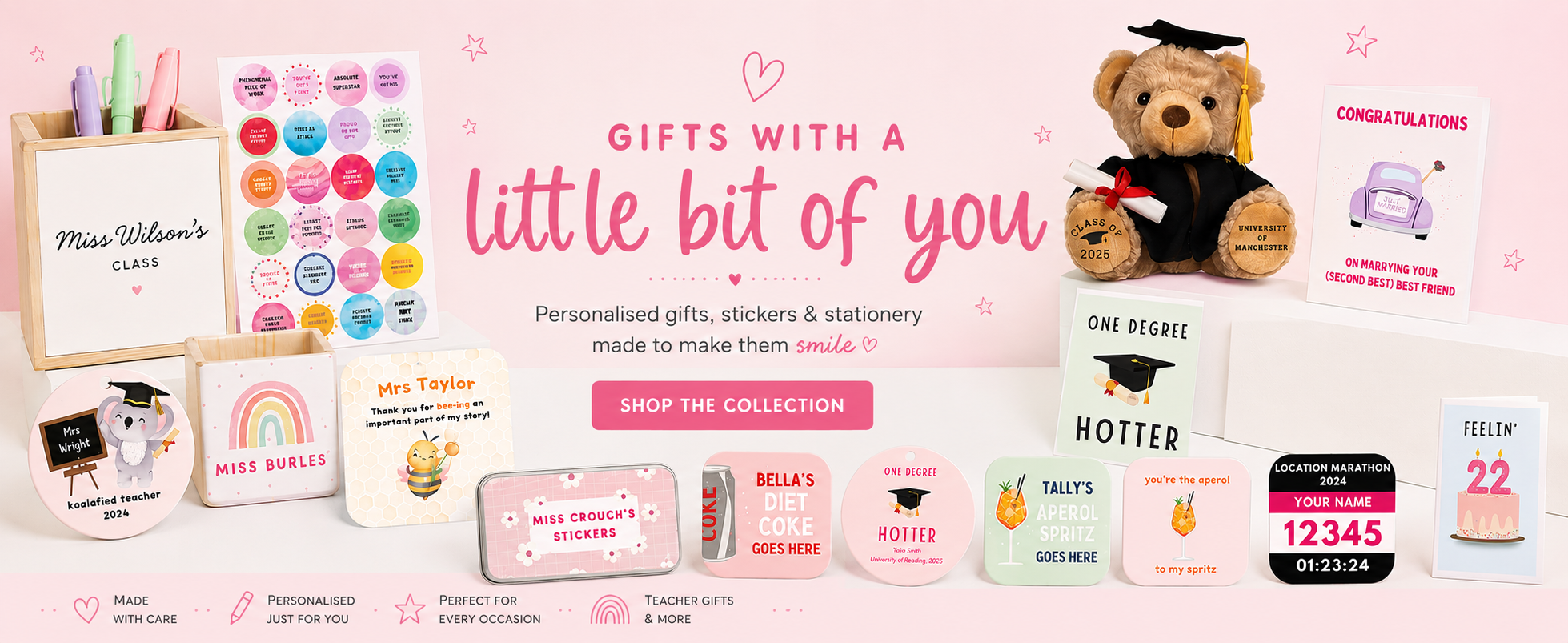Personalised gifts, stickers & stationary made to make them smile