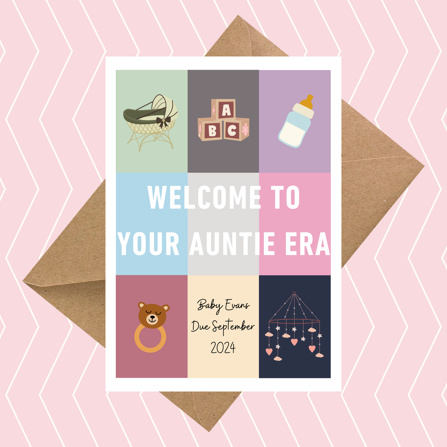 Taylor Swift Inspired Welcome to Your Auntie Era Card