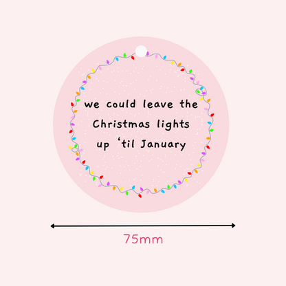 Taylor Swift Inspired Lights Up 'Til January Christmas Decoration