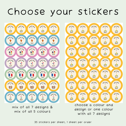 Personalised French Teacher Stickers