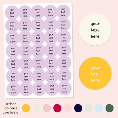 Personalised Custom Wording Stickers