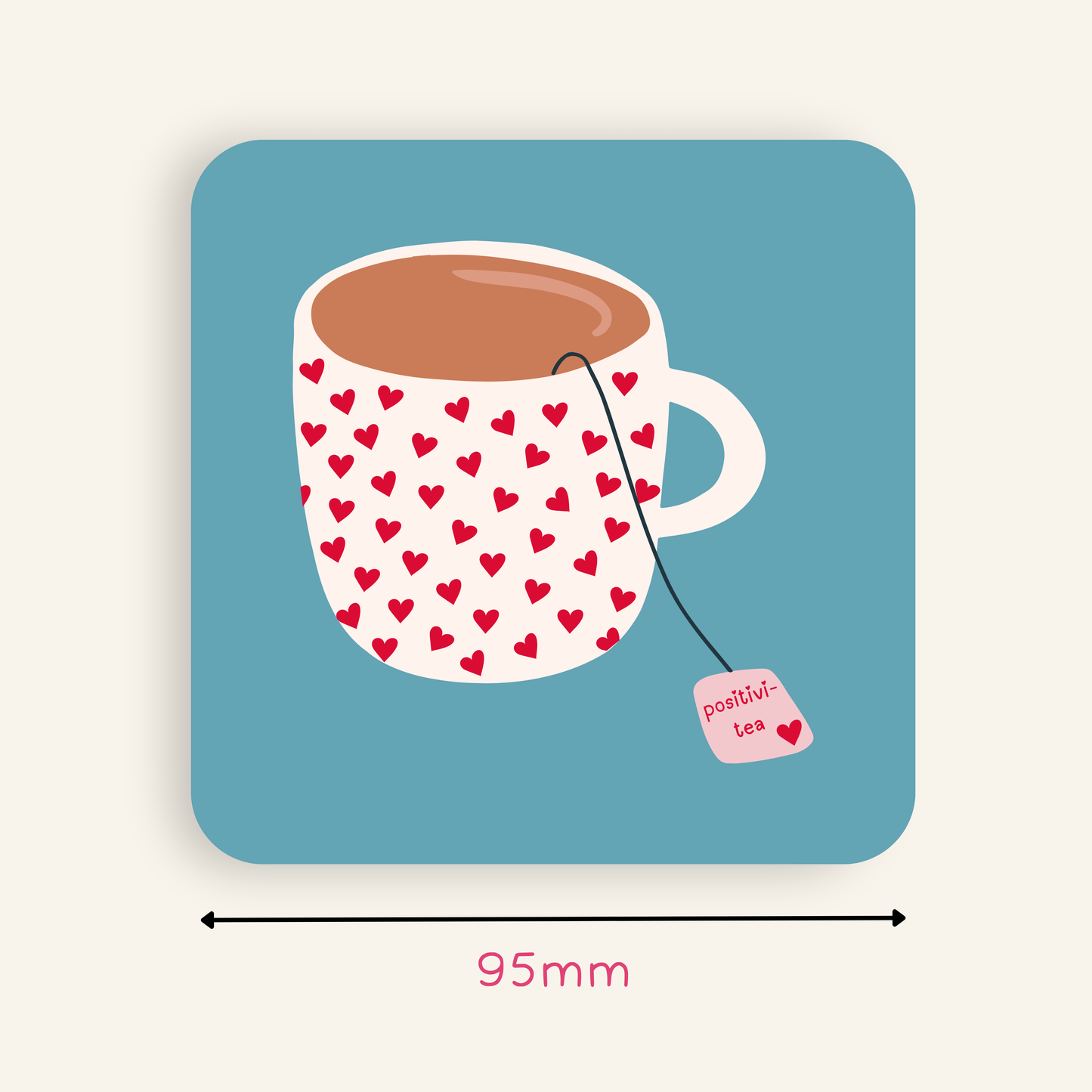 Positivi-tea Coaster