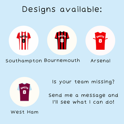 Personalised Football Shirt Tape Measure