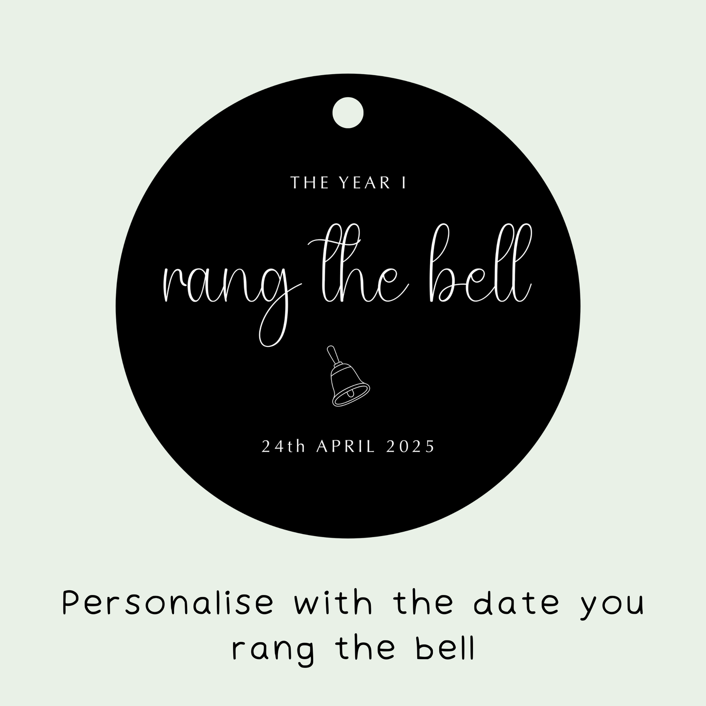 Personalised The Year I Rang the Bell Christmas Decoration
