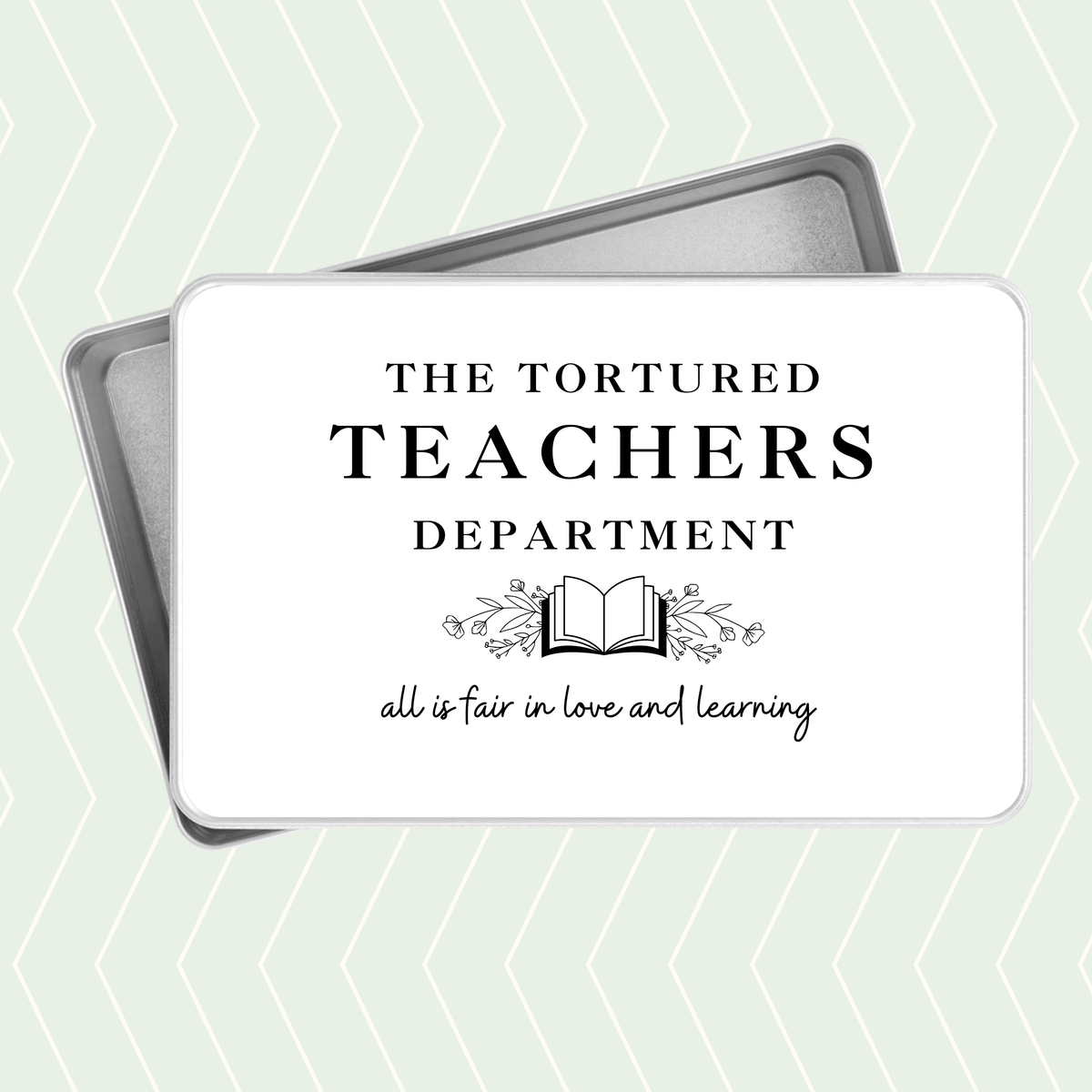 The Tortured Teachers Department tin for Swiftie teachers